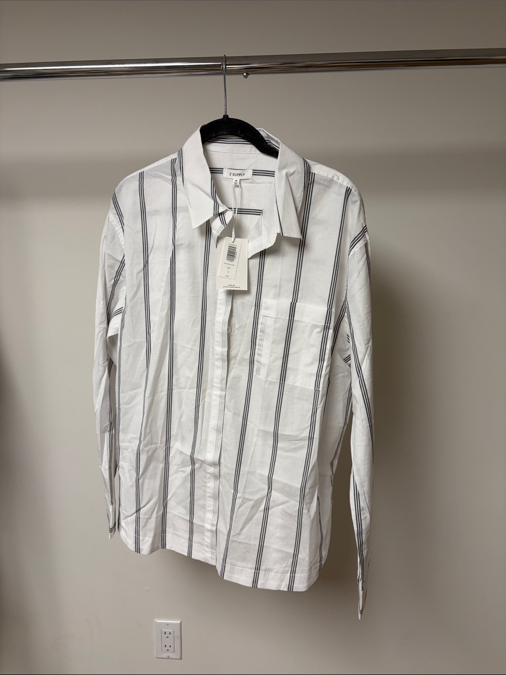 Z supply rolling hills shirt white